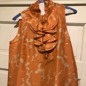 J. Crew silk ruffle top